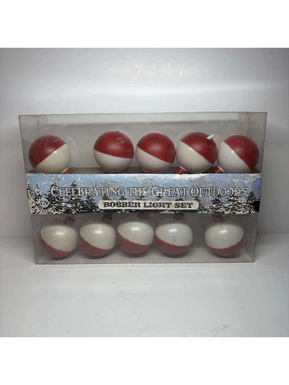 Celebrating The Great Outdoors Bobber Light Set 10 Fishing String Lights New